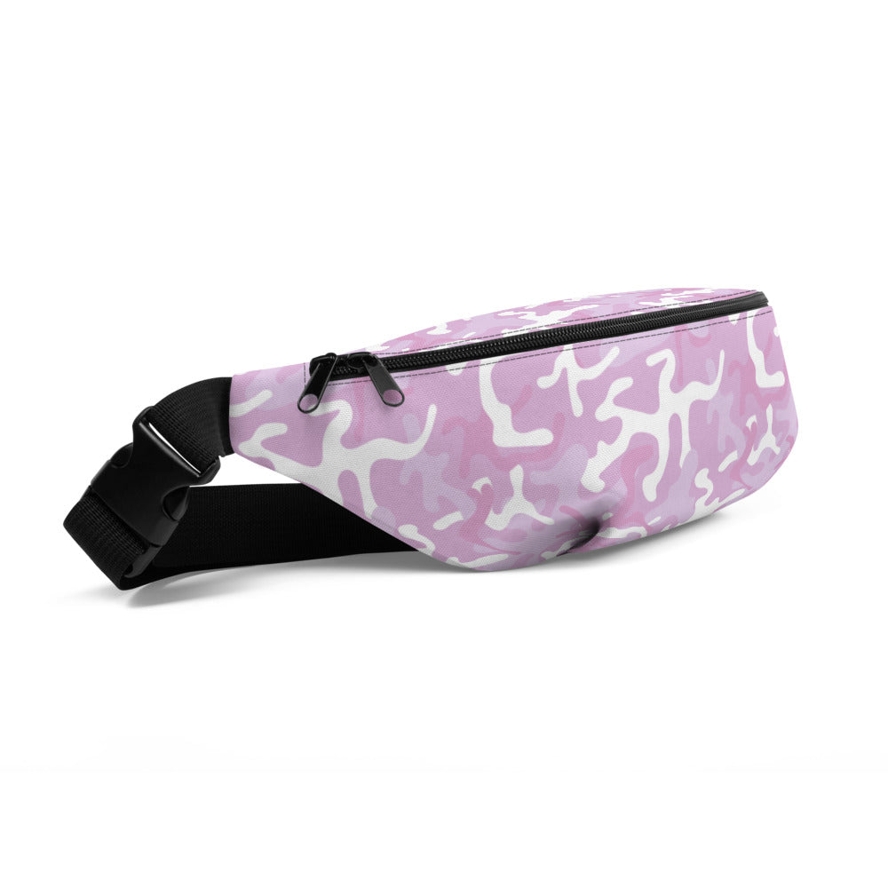 Pink camo store fanny pack