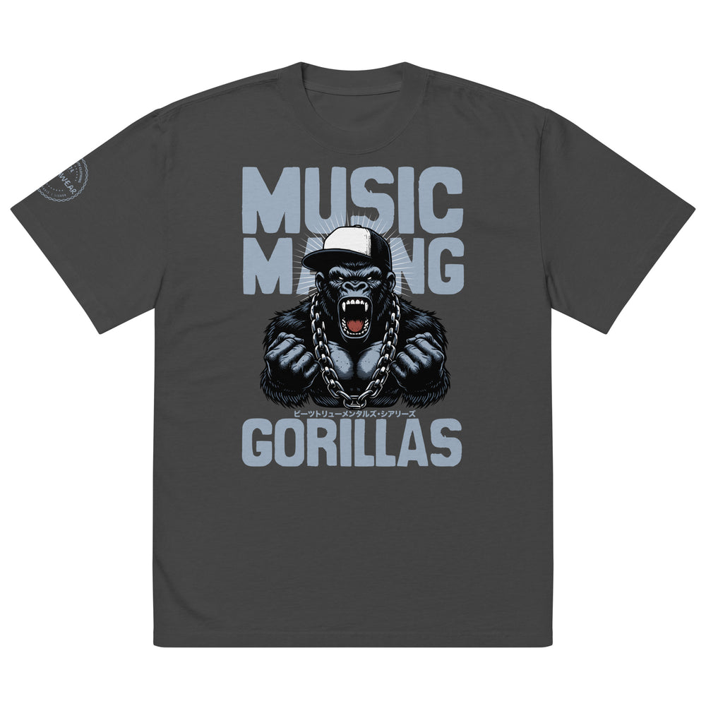 Music Making Gorillas | Oversized t-shirt