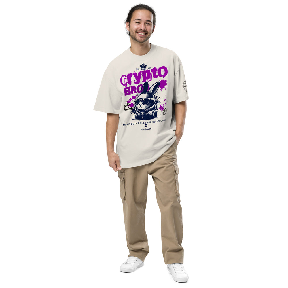 Crypto Bros | Oversized faded t-shirt