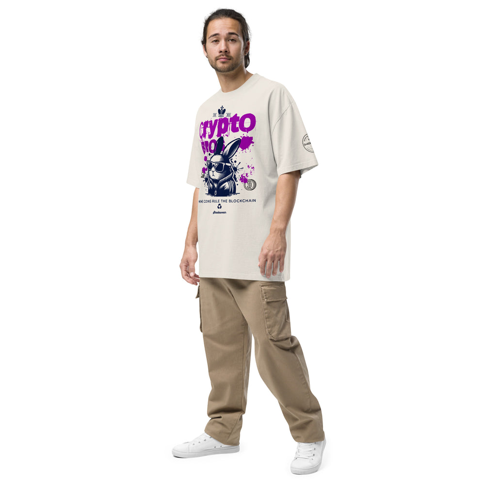 Crypto Bros | Oversized faded t-shirt